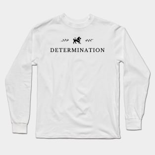 design of a lion and the word (determination) Long Sleeve T-Shirt